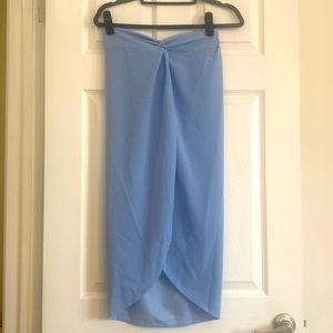 Bathing suit cover up skirt (S) Blue